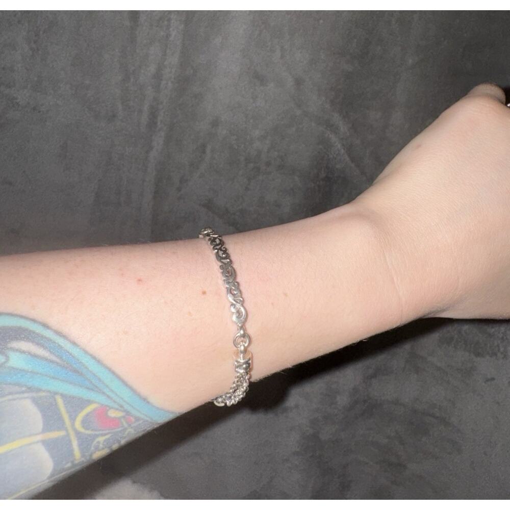 Lois Hill Sterling Silver Braided Toggle Bracelet Chains